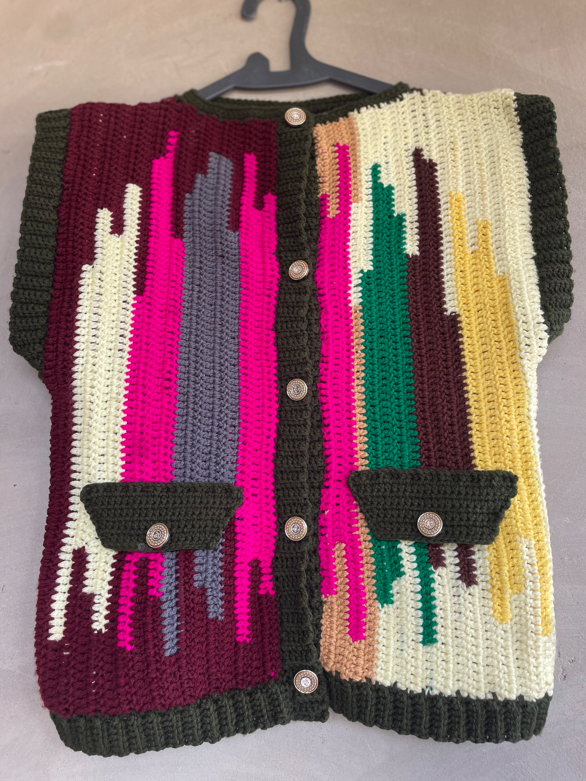 Crochet vest