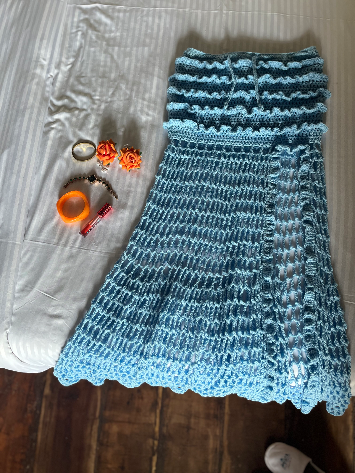 Flowy mesh skirt